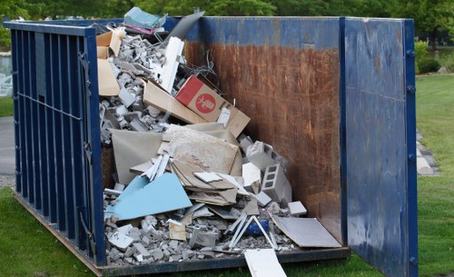 Happy homeowner after garden clearance service