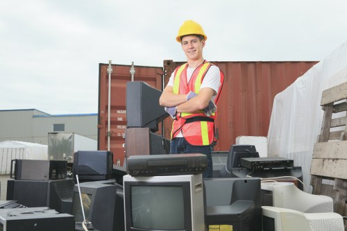 Recycling office equipment after clearance in Barkingside